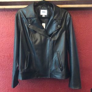 NWT Old Navy Women’s Faux Leather Jacket
